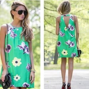 J Crew Floral Sleveless Mini Dress Size 0